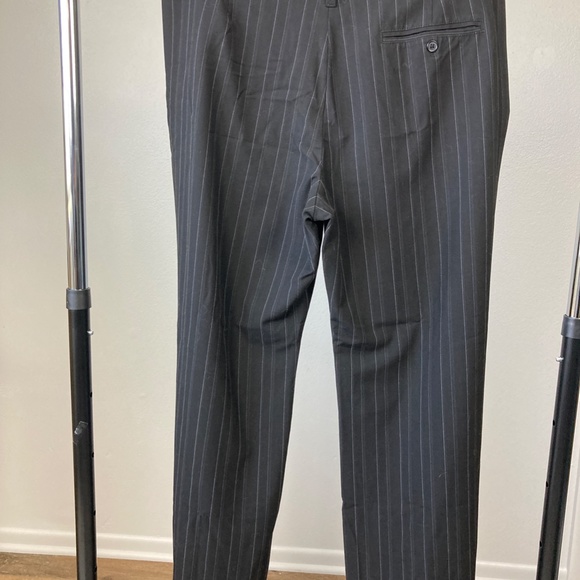 Black Striped Wide Leg Trousers - Picture 5 of 7